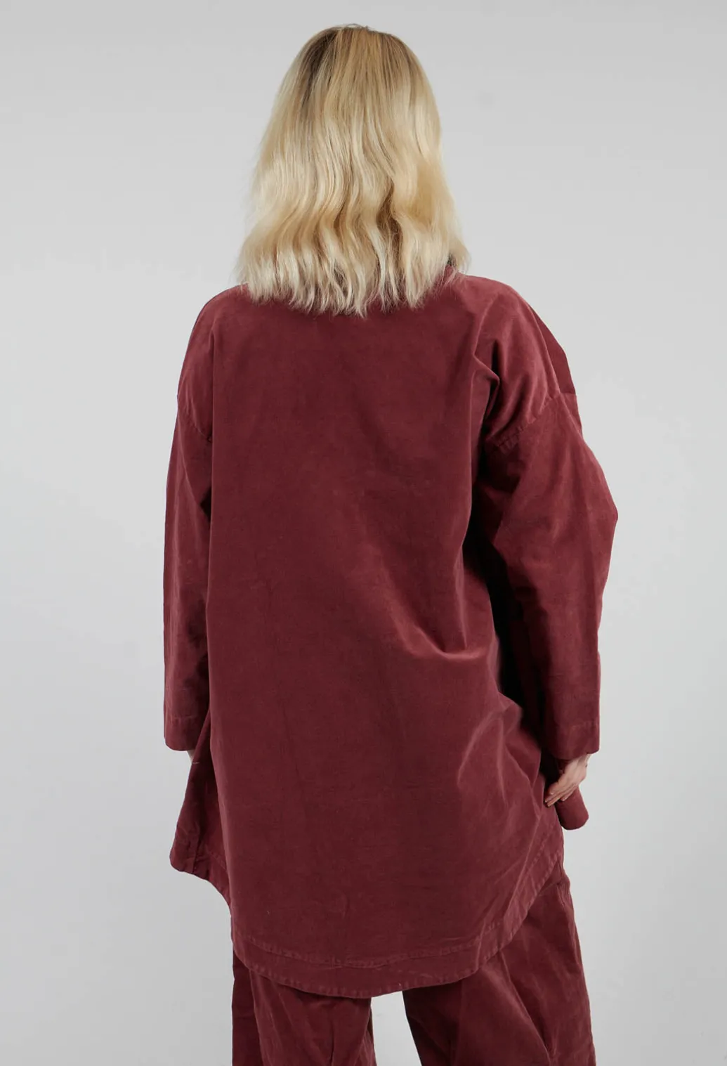 Vintage Look Coat in Intense Rust