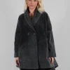 Vintage Look Coat in Pewter