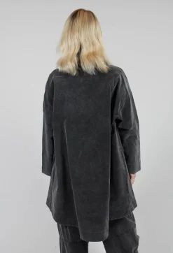 Vintage Look Coat in Pewter