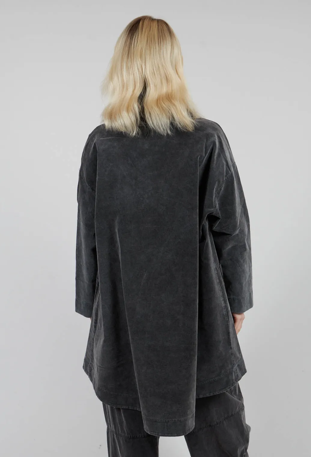 Vintage Look Coat in Pewter