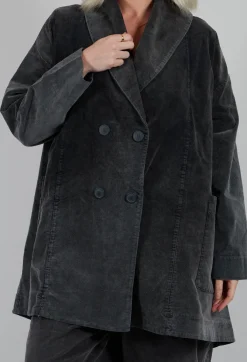 Vintage Look Coat in Pewter