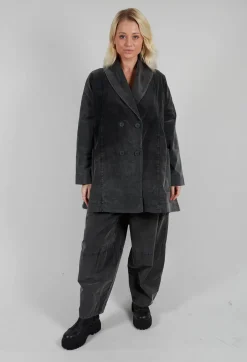 Vintage Look Coat in Pewter