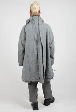 Virgin Wool Coat in Pencil Mel