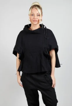 Virgin Wool Top in Black