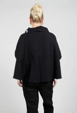 Virgin Wool Top in Black