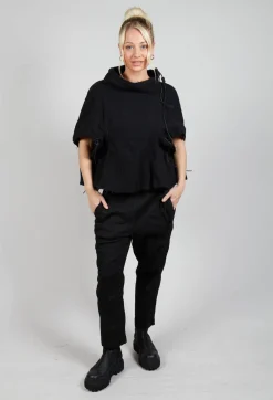 Virgin Wool Top in Black