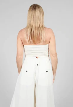 Viscose Bandeau in White