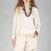 V-Neck Boxy Cardigan in White