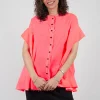Voile Shirt in Coral