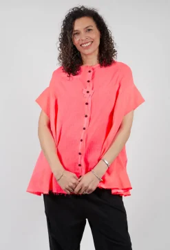 Voile Shirt in Coral