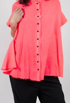 Voile Shirt in Coral
