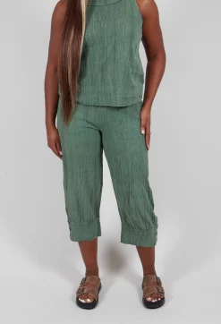 Waffle Trousers in Mossy