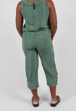 Waffle Trousers in Mossy