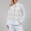 Waistcoat Gemma in Natural Check