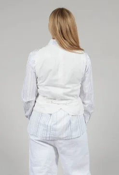 Waistcoat Gemma in Natural Check