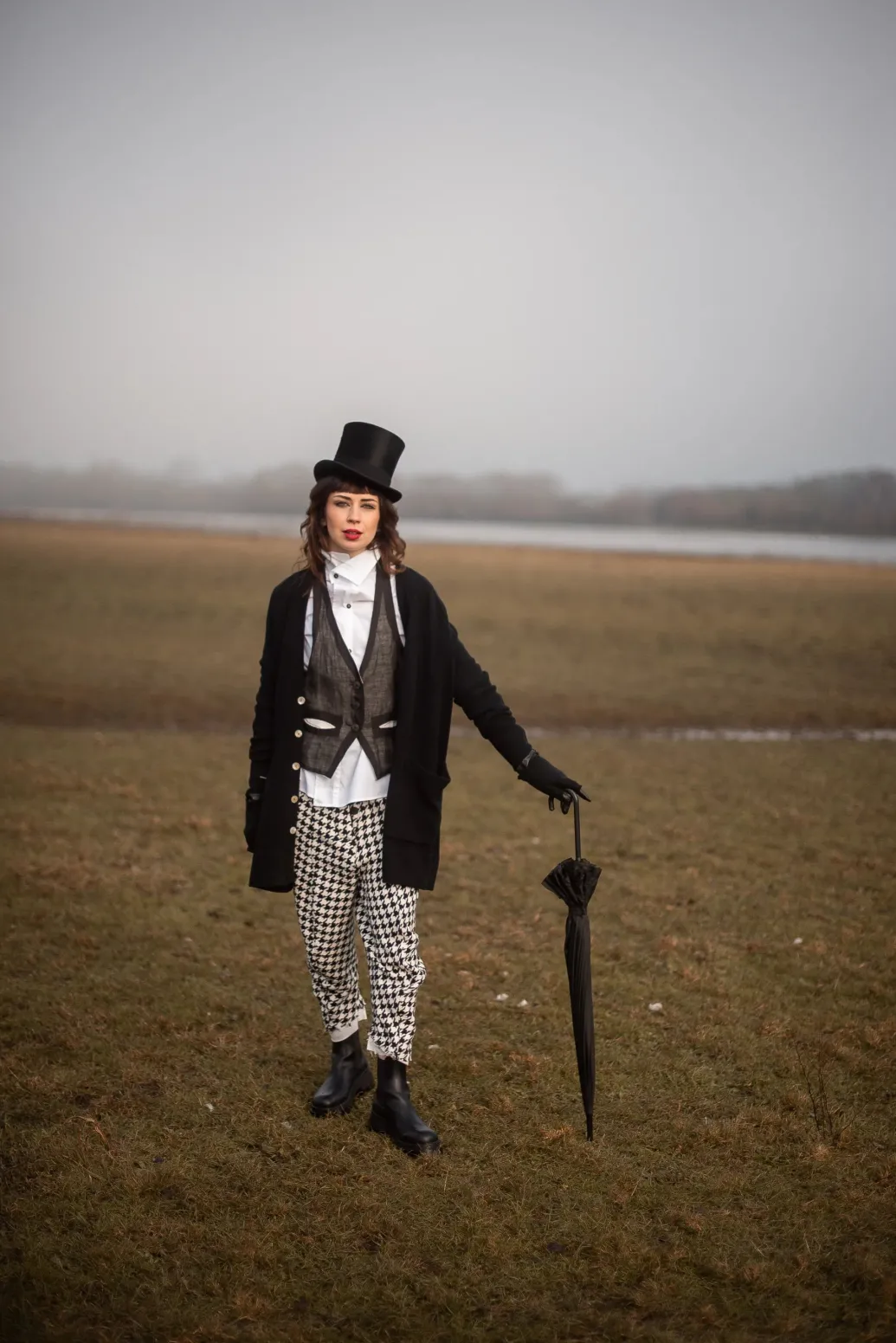 Waistcoat in Black / White