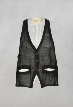 Waistcoat in Black / White