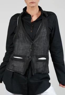 Waistcoat in Black / White
