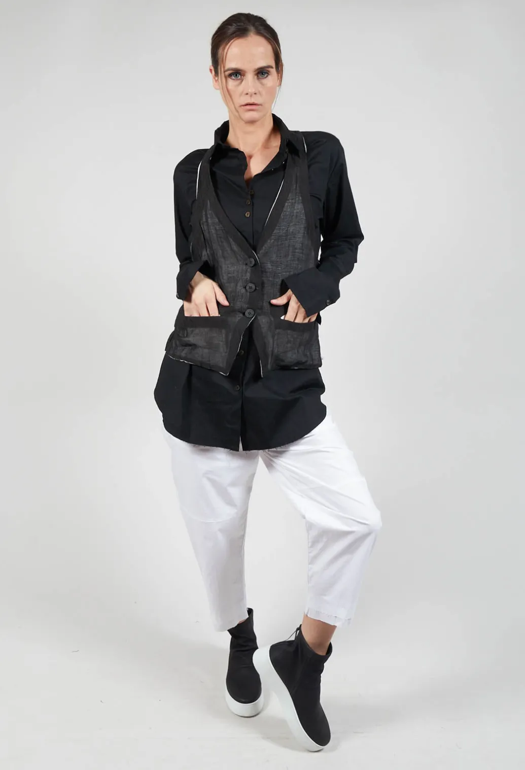 Waistcoat in Black / White