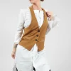 Waistcoat in Camel