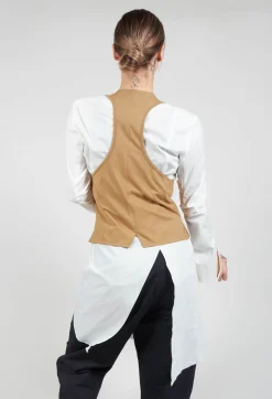 Waistcoat in Camel