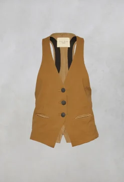 Waistcoat in Camel