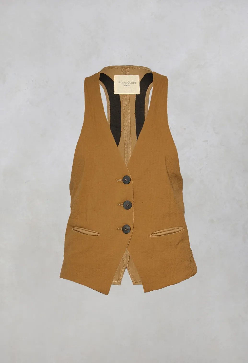 Waistcoat in Camel