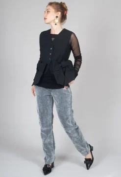 Waistcoat with Bows in Nero