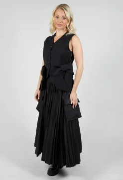 Waistcoat with Bows in Nero