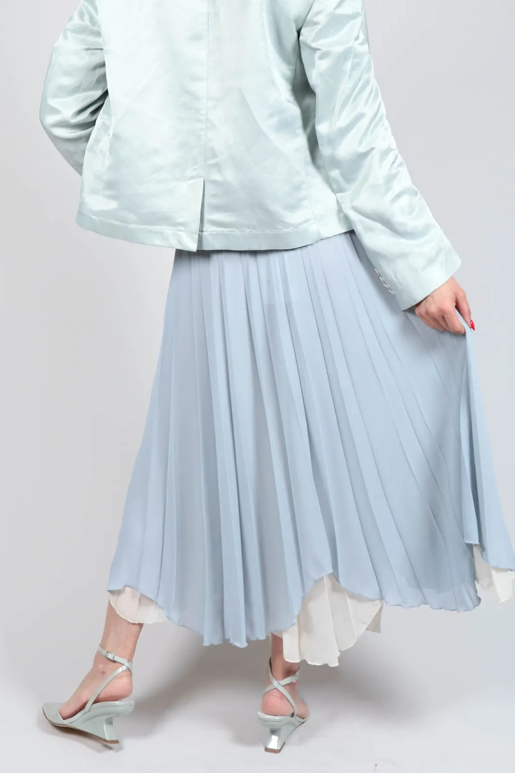 Waterfall Skirt in Blue Blizard