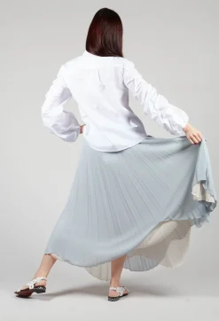 Waterfall Skirt in Blue Blizard