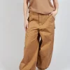 Wide Balloon Trousers in Camel