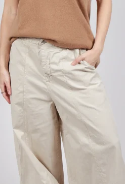 Wide Balloon Trousers in Sand