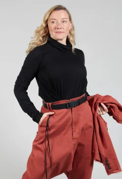 Wide Belt in Black Firm