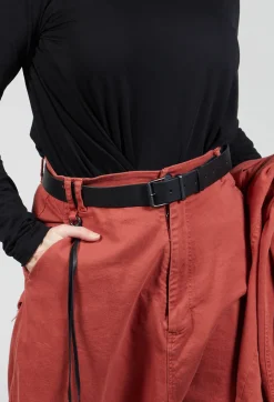 Wide Belt in Black Firm