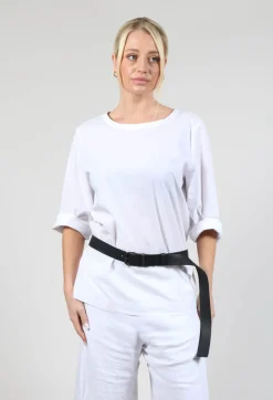 Wide Belt in Black Firm