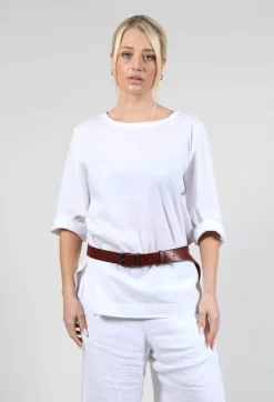 Wide Belt in Cinnamon