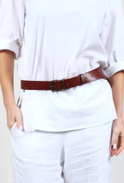 Wide Belt in Cinnamon