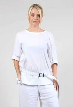 Wide Belt in White