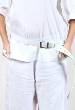 Wide Belt in White