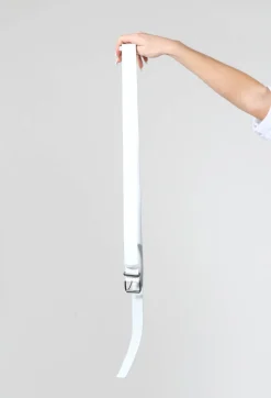 Wide Belt in White