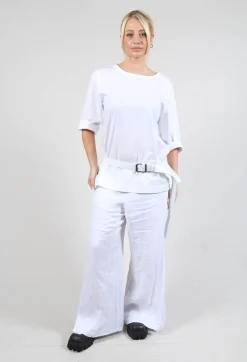 Wide Belt in White