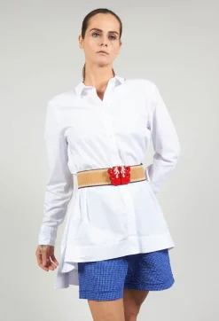 Wide Elasticated Belt with Bold Feature Buckle