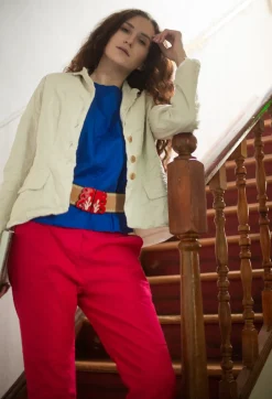 Wide Elasticated Belt with Bold Feature Buckle