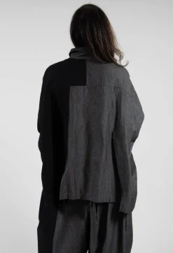Wide Fit Shirt in Dark Grey