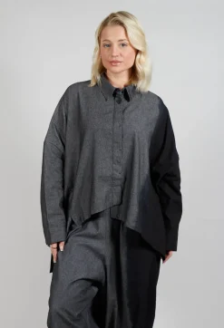 Wide Fit Shirt in Dark Grey