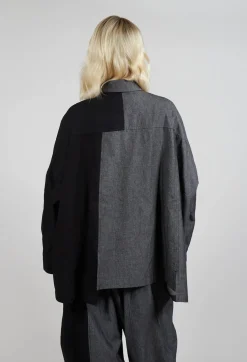 Wide Fit Shirt in Dark Grey