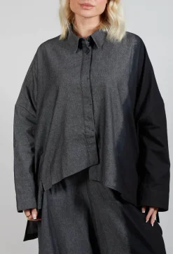 Wide Fit Shirt in Dark Grey