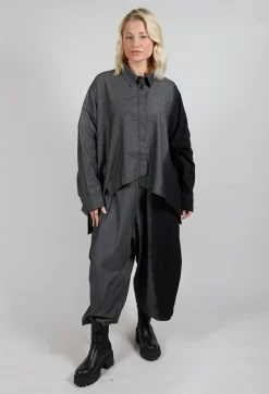 Wide Fit Shirt in Dark Grey