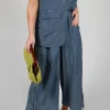 Wide Leg Culottes in Oyster Grey